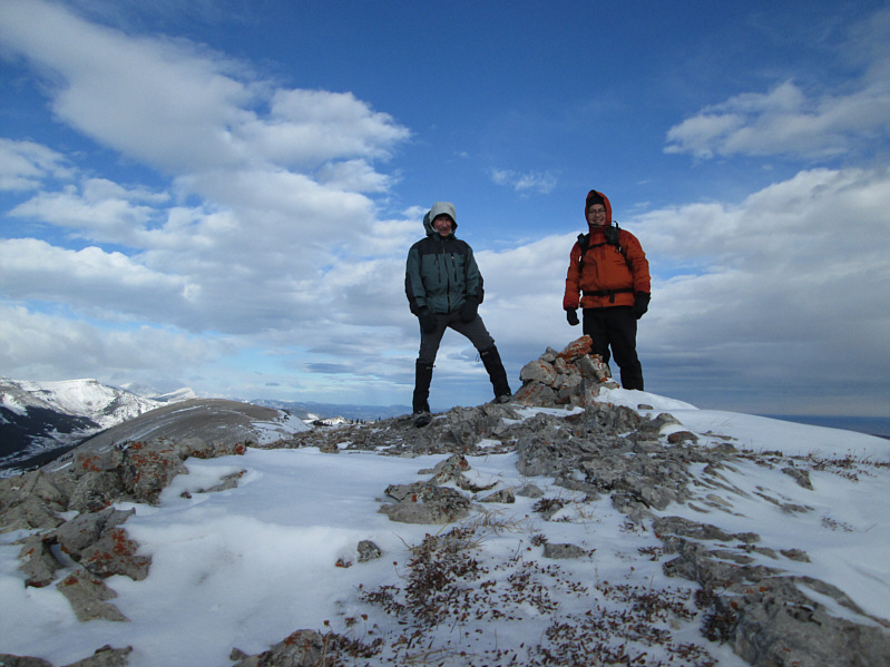 I was almost blown off the mountain here!