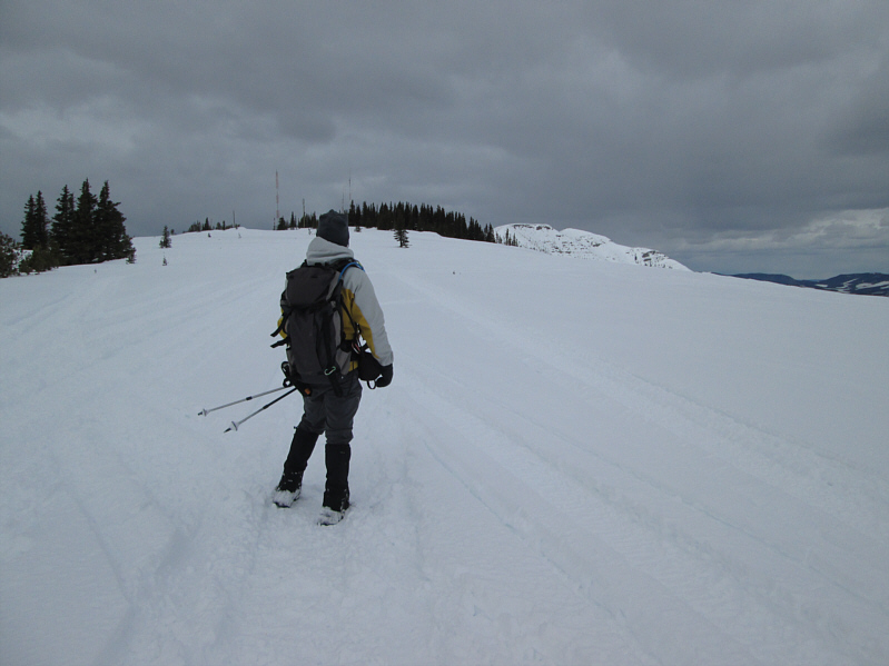 Probably shouldn't have left our snowshoes behind...