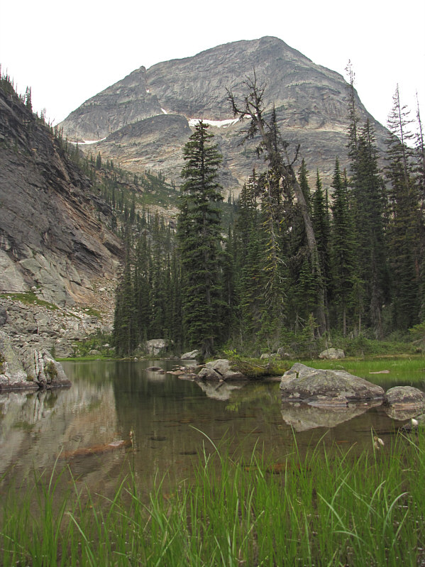 This tarn is reached after losing about 100 metres of elevation.