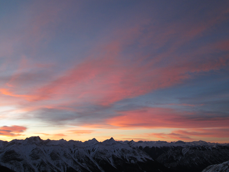 Sure, it's pretty, but I'm also freezing my tail off in the cold wind up here!