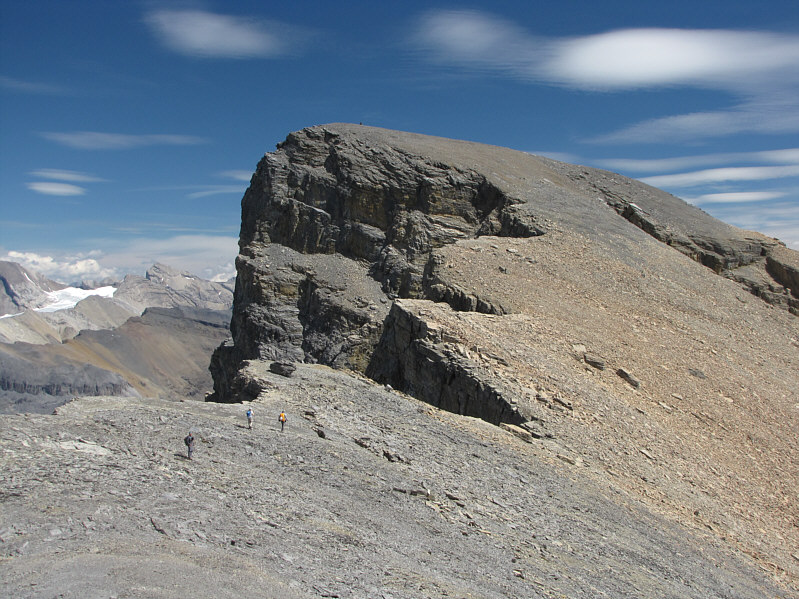 This was the view from the top of a sub-peak which can be easily bypassed.