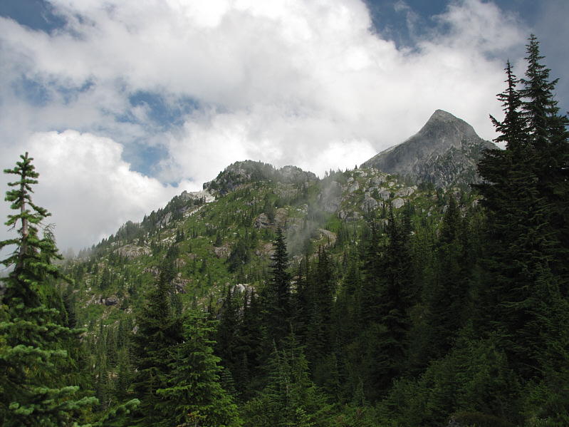 Don't bother going all the way to the top of the higher bump at centre...unless you want to!