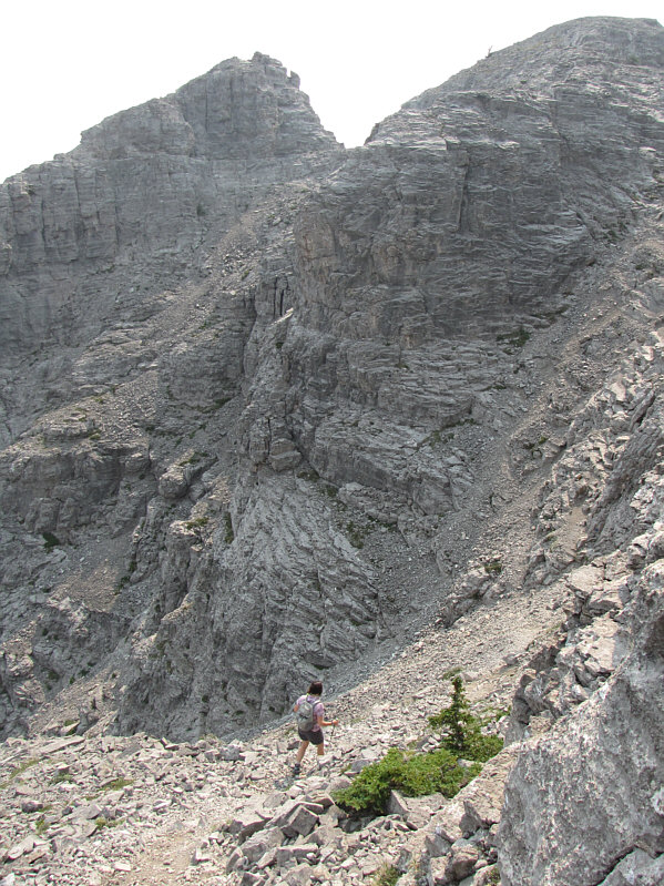 We need to descend a bit here before climbing back up.