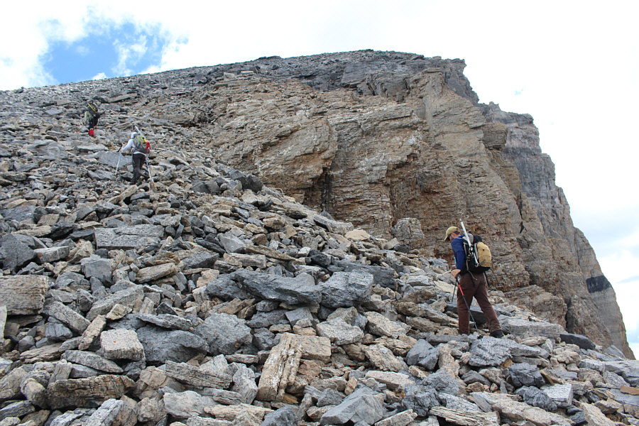 Just in case you hadn't quite got your fill of rubble coming up the avalanche gully...