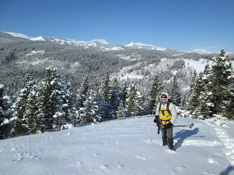 Snow makes even the surrounding hills look interesting.