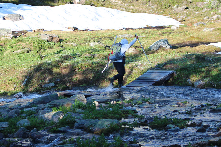 Like a bridge under troubled waters...