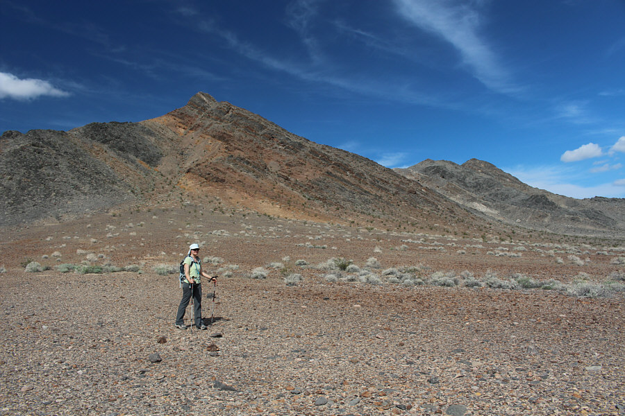 Dinah enjoys the angle of the slope here!
