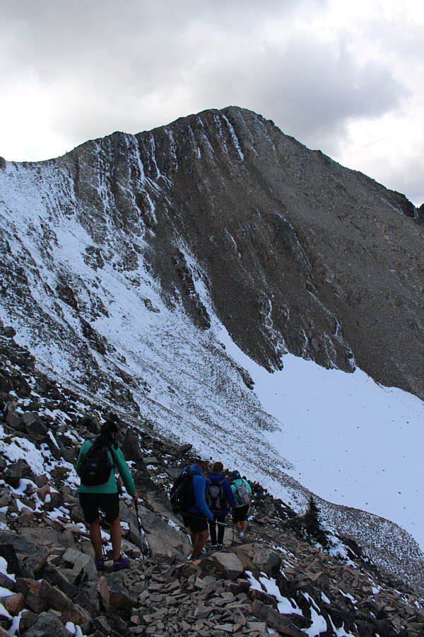 The trail is very busy today!