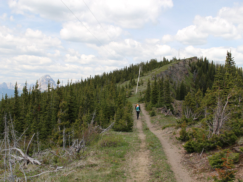 It is highly NOT recommended to continue north past the antennas!