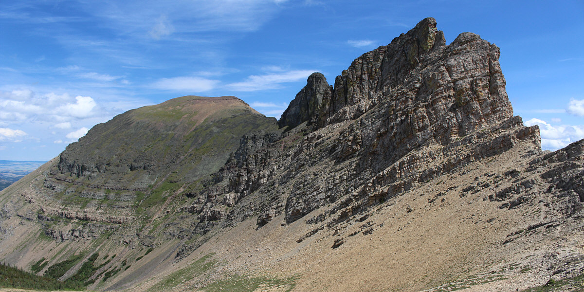 Hard to believe there's a route through all those cliffs!