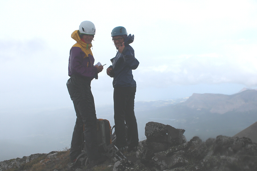 Nothing like being on a summit in the rain...again!