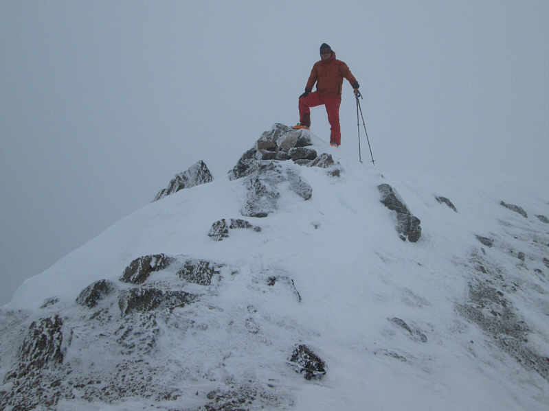 This is as good as it gets for summit views on this day. Hope you like orange!