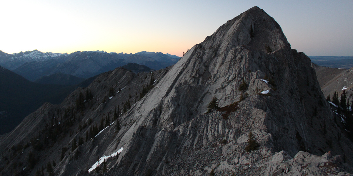 Who knew that Mount Baldy's west peak was such a sexy-looking mountain?!