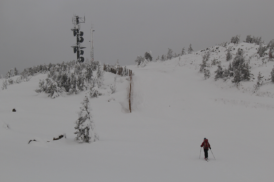 Last uphill of the day...yay!