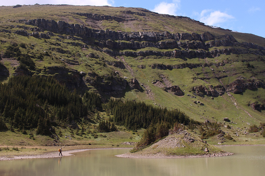 I can't believe everyone was on board with wading across to the island!
