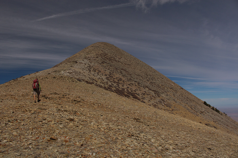 Look for a good trail to the left!