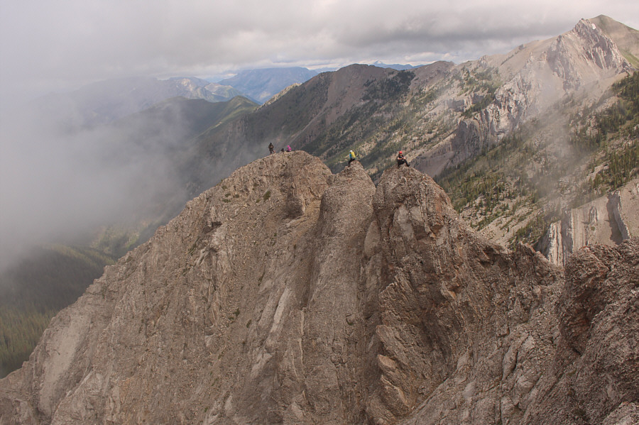 Make no mistake; the ridge is exposed here!