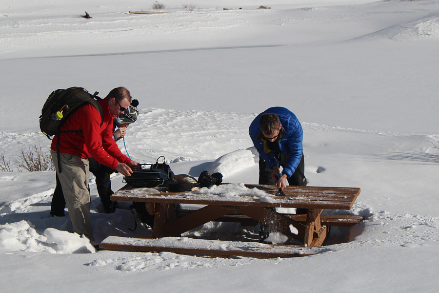 And Verena is sucking back water!
