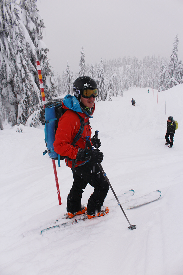 And bowl over a few snowshoers along the way!