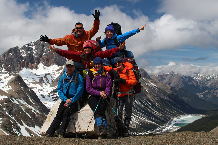 Over 1100 metres of elevation gain with a heavy pack? No problemo!