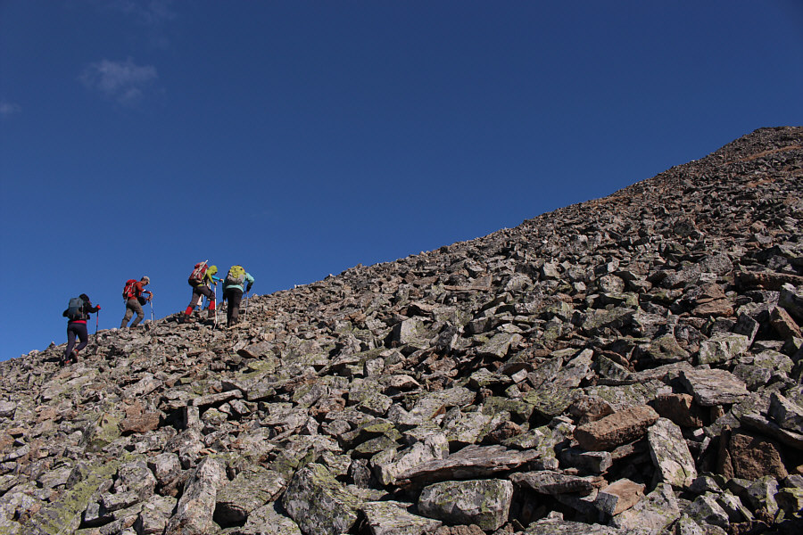 Just think naughty thoughts on the way up...