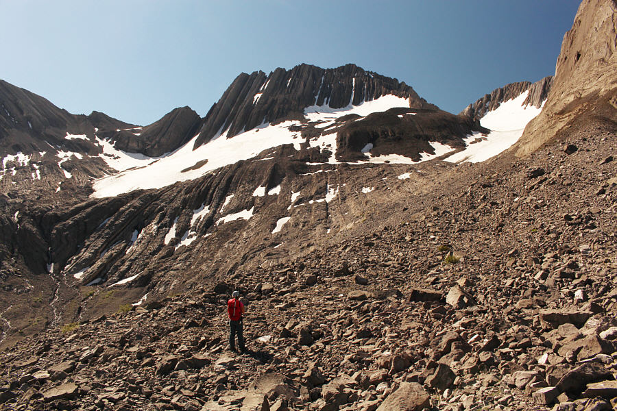 Guess which bump at the top is the summit.