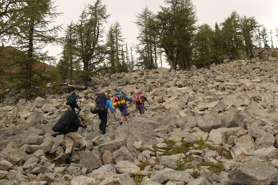 We're not even sure if we can go down the other side of the ridge at this point!