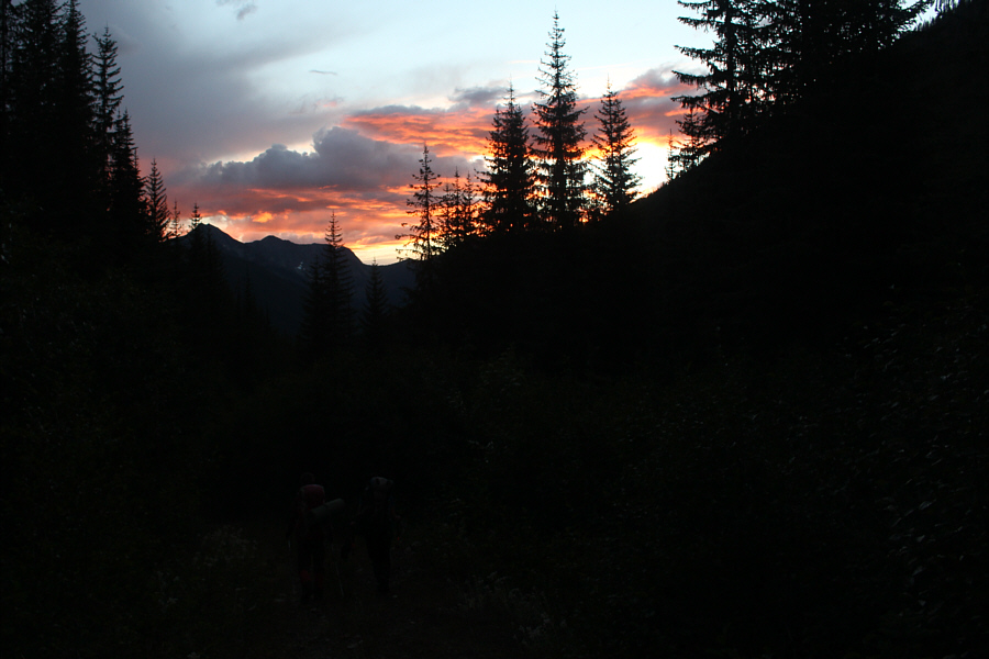 No worries; I'm used to hiking out in the dark!