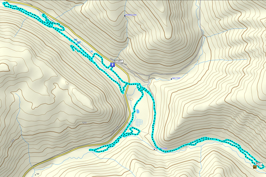 I am never going to ski this trail system again.