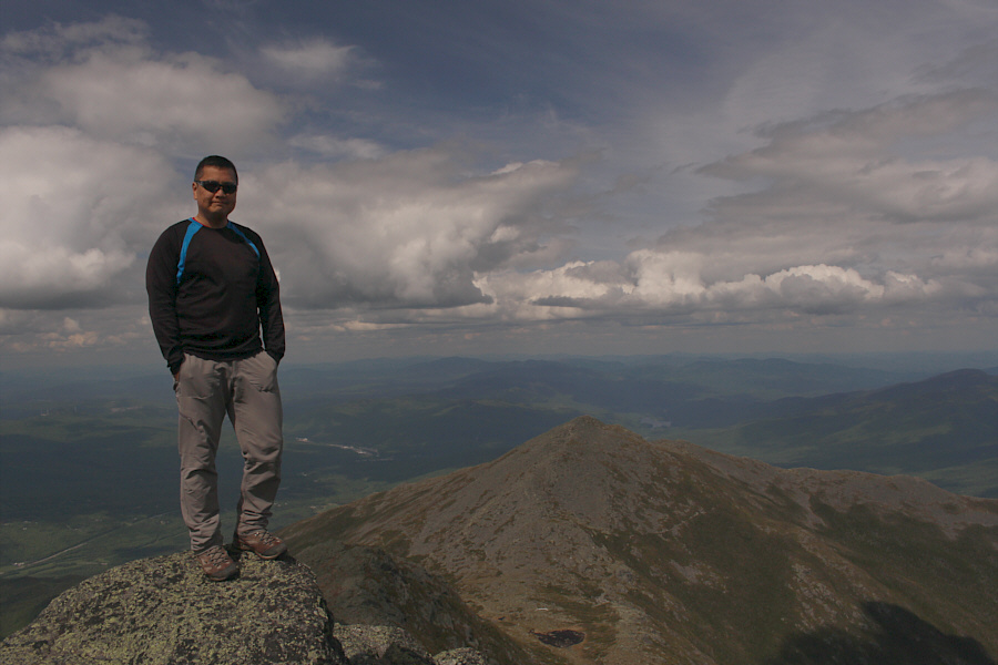 I had to take this photo a short distance away from the very crowded summit.