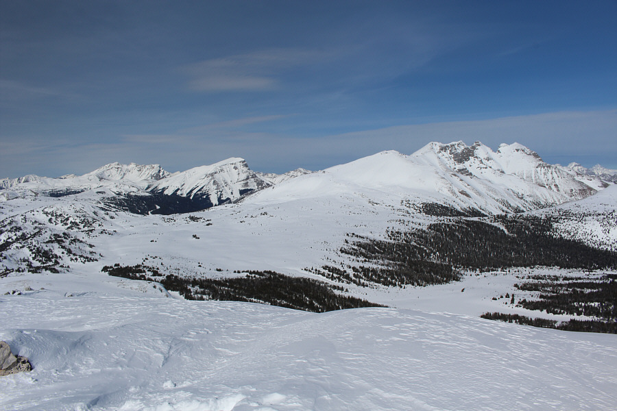 If you look closely, you can spot Cascade Mountain and Mount Aylmer in the distance at extreme right!