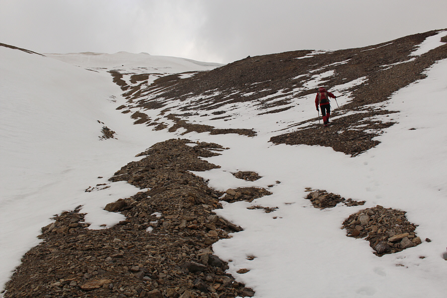 Sticking to the snow is easier.