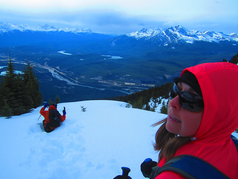 Post-holing both ways!