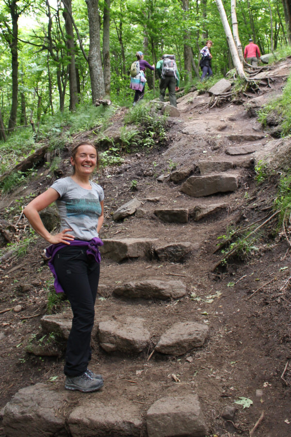 The only thing that would make Aga happier is if she was on skis!