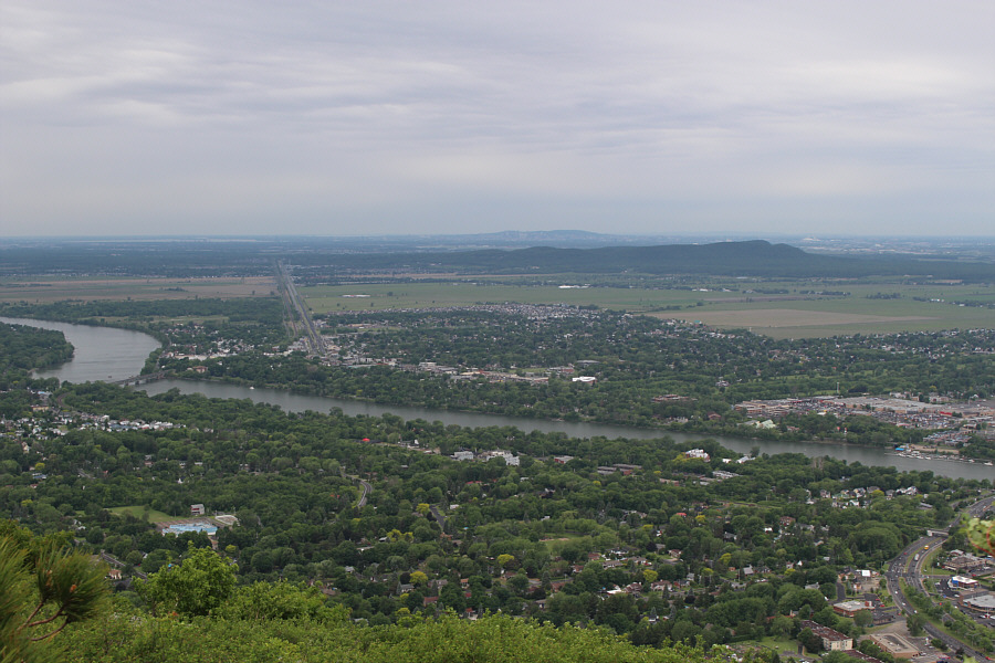 If you have a sharp eye, you should be able to spot Montreal's Olympic Oval in the distance.