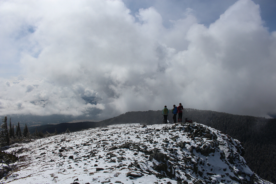 The thought of climbing up the far ridge held little appeal at this point...