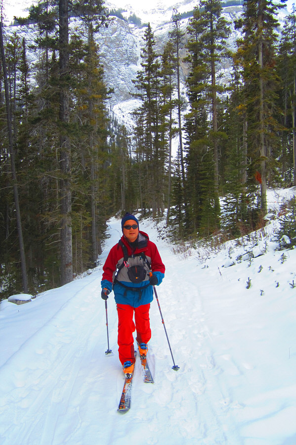 The snow is thinner than it looks here!