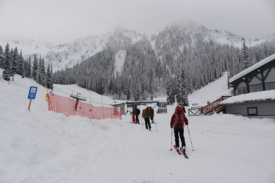 Because it was Christmas Day, the resort did not open until just before noon.