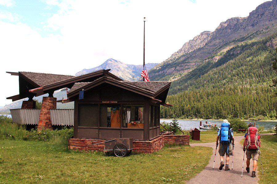 The border guards here actually commute from Piegan/Carway via Waterton every day!