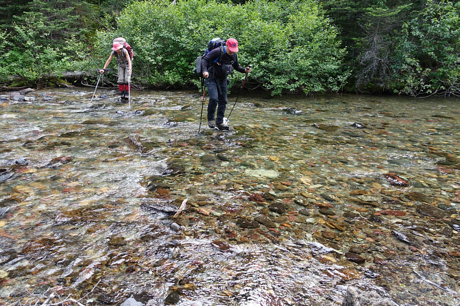 Actually, we're boulder-hopping here...believe it or not!