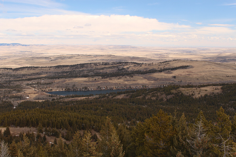 Not bad views for such a lowly summit.