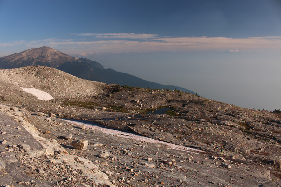 That smoke in the valley is starting to creep up!