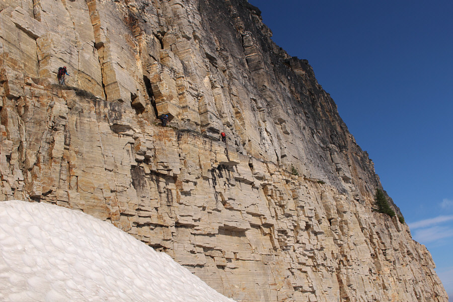 I was surprised that we almost caught up to these guys after seeing them from far below.