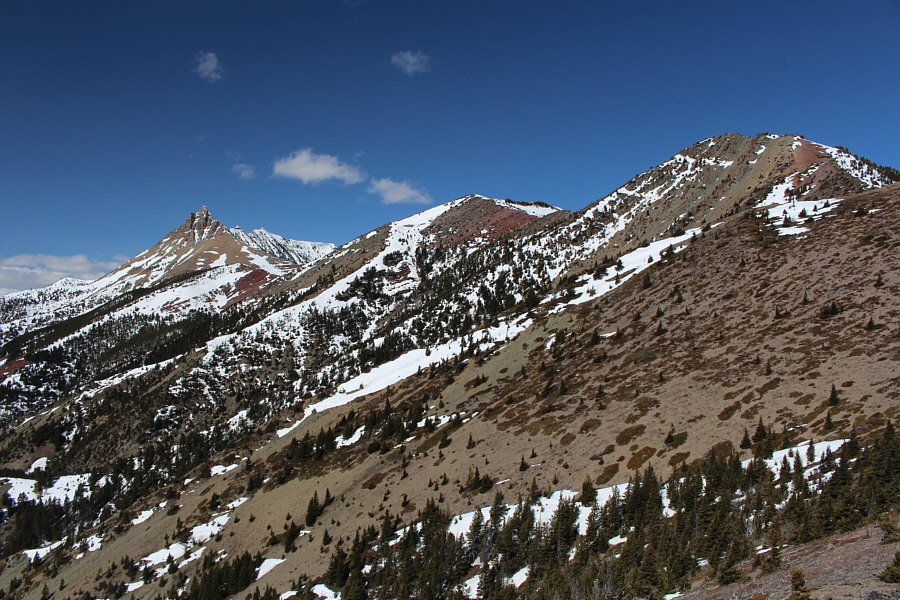 More plodding from here to the true summit...