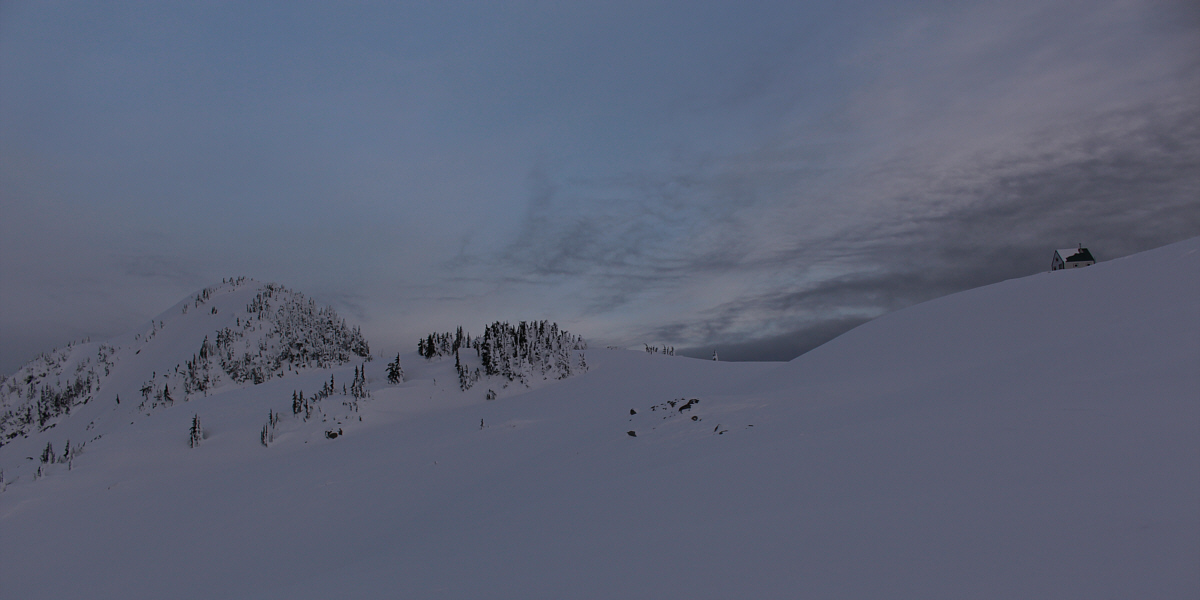 This hut would be easy to miss in a whiteout...