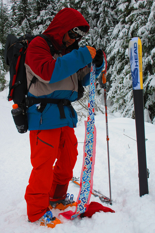 I hate having to put skins back on near the end of a ski tour!