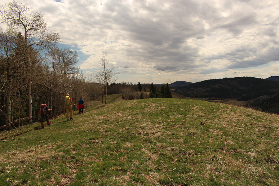 We probably should have dropped off the ridge to the right here, but it's so tempting to stay on the crest!
