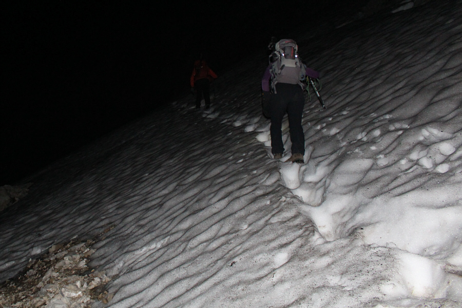 We warmed up really quick going up the ramp.