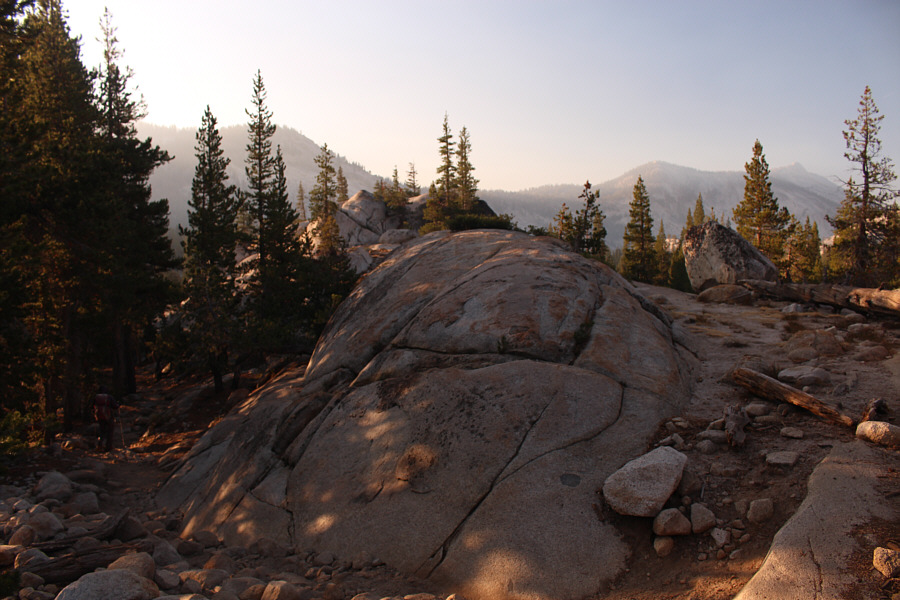 Unfortunately, the sky is already starting to get hazy from the nearby prescribed fires...