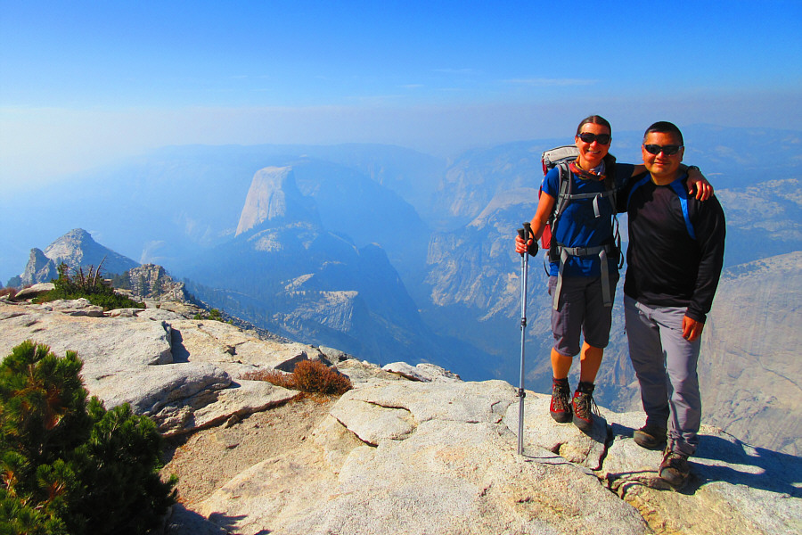 Well, if we can't hike up Half Dome, we might as well hike up something higher!